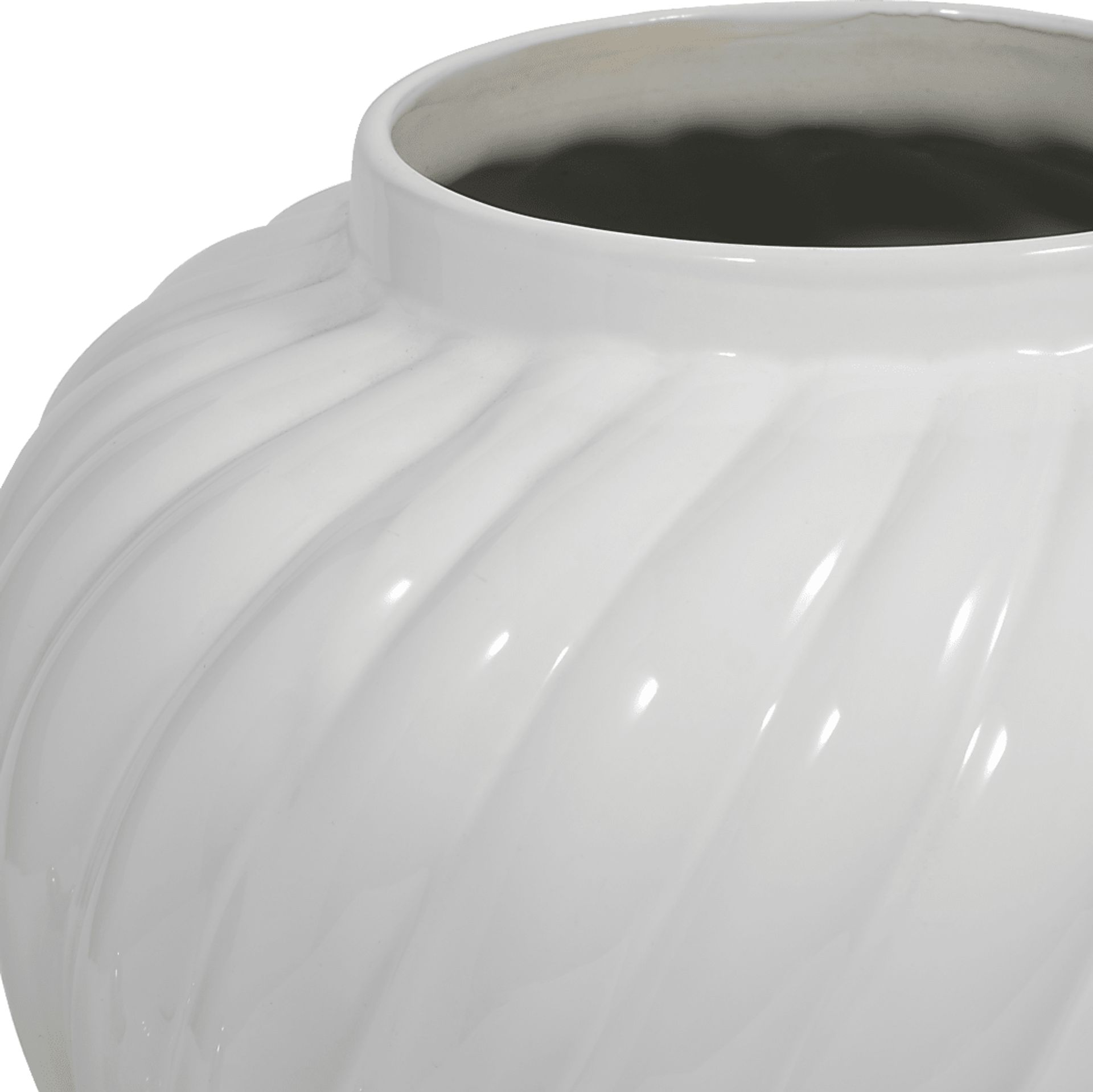 Harlou White 20 in. Jar - Image 6