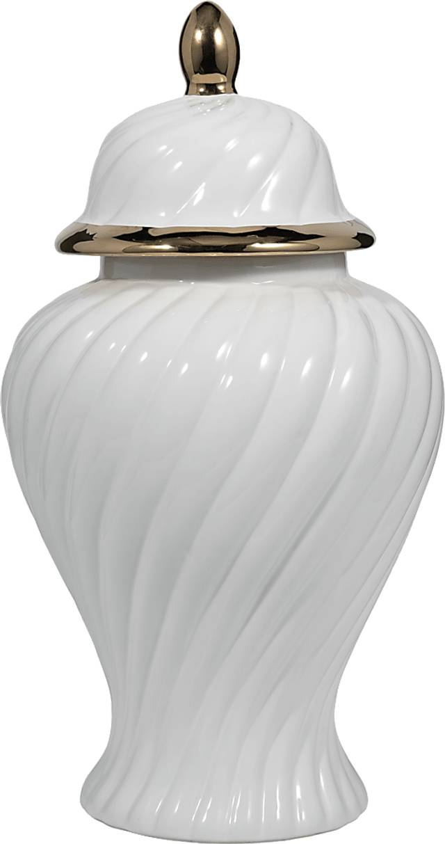 Harlou White 20 in. Jar - Thumbnail - Image 1