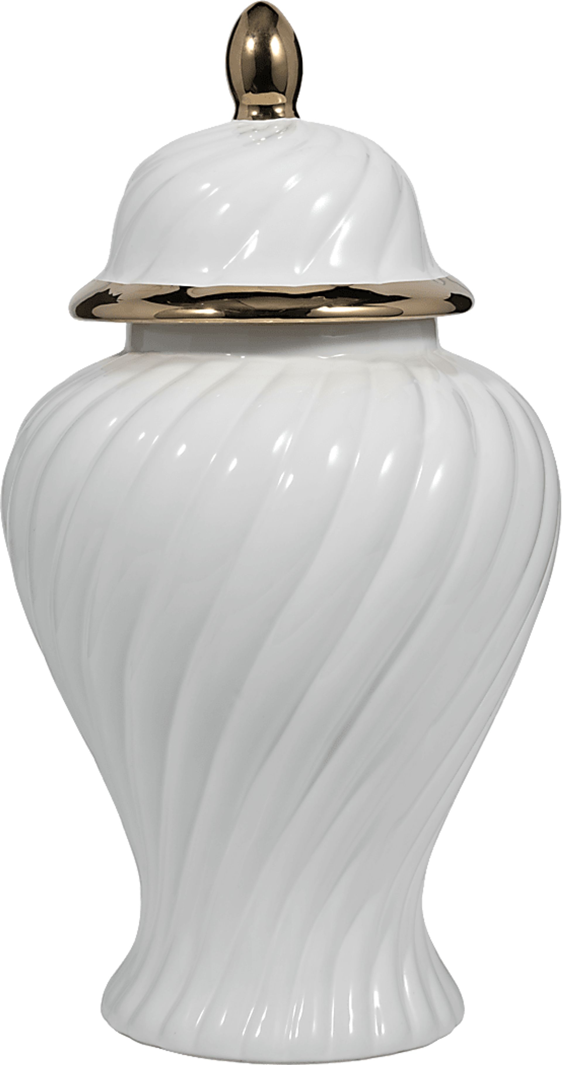 Harlou White 20 in. Jar - Image 1