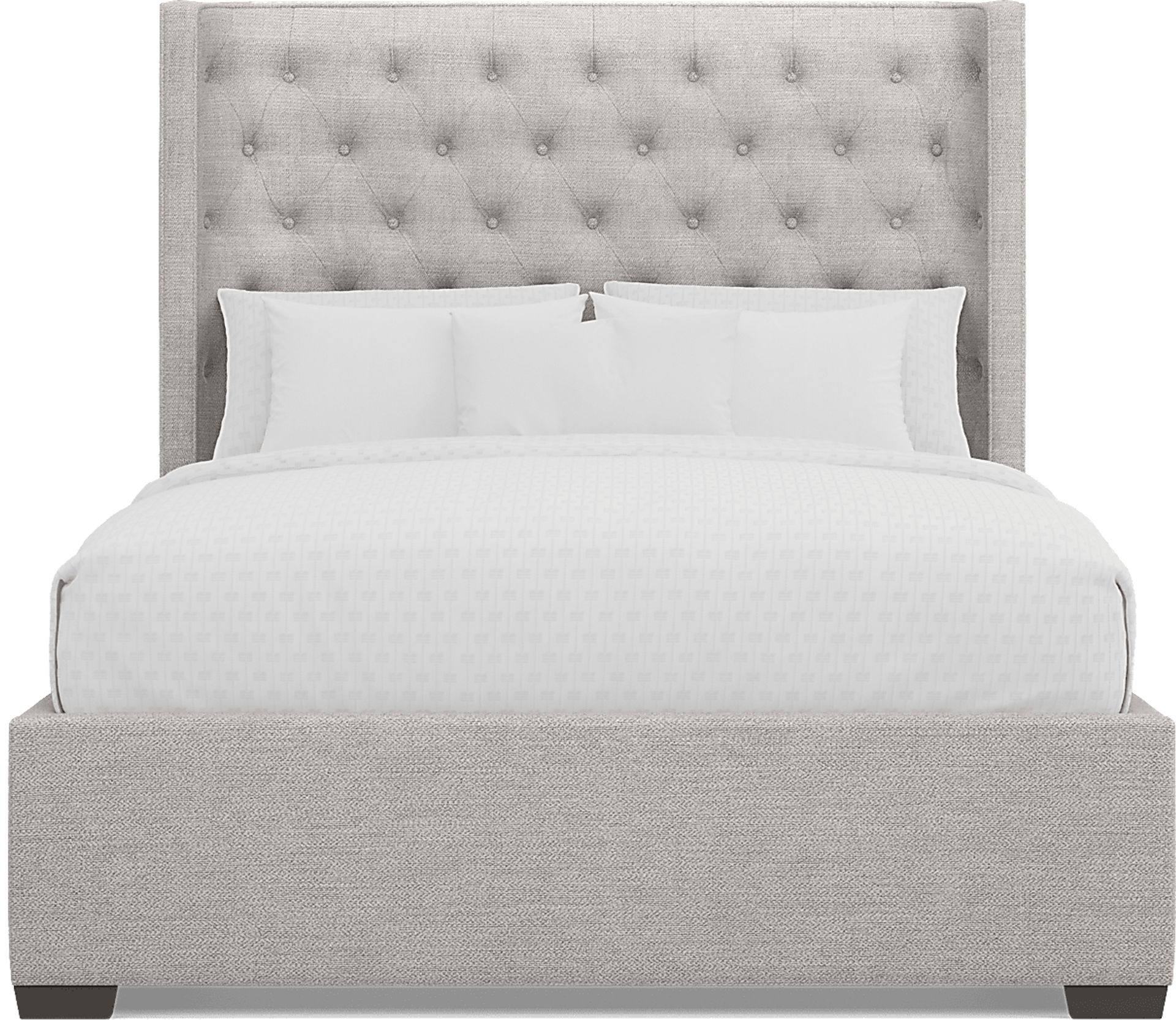 Harlow Hill Light Gray 3 Pc King Upholstered Bed - Image 3