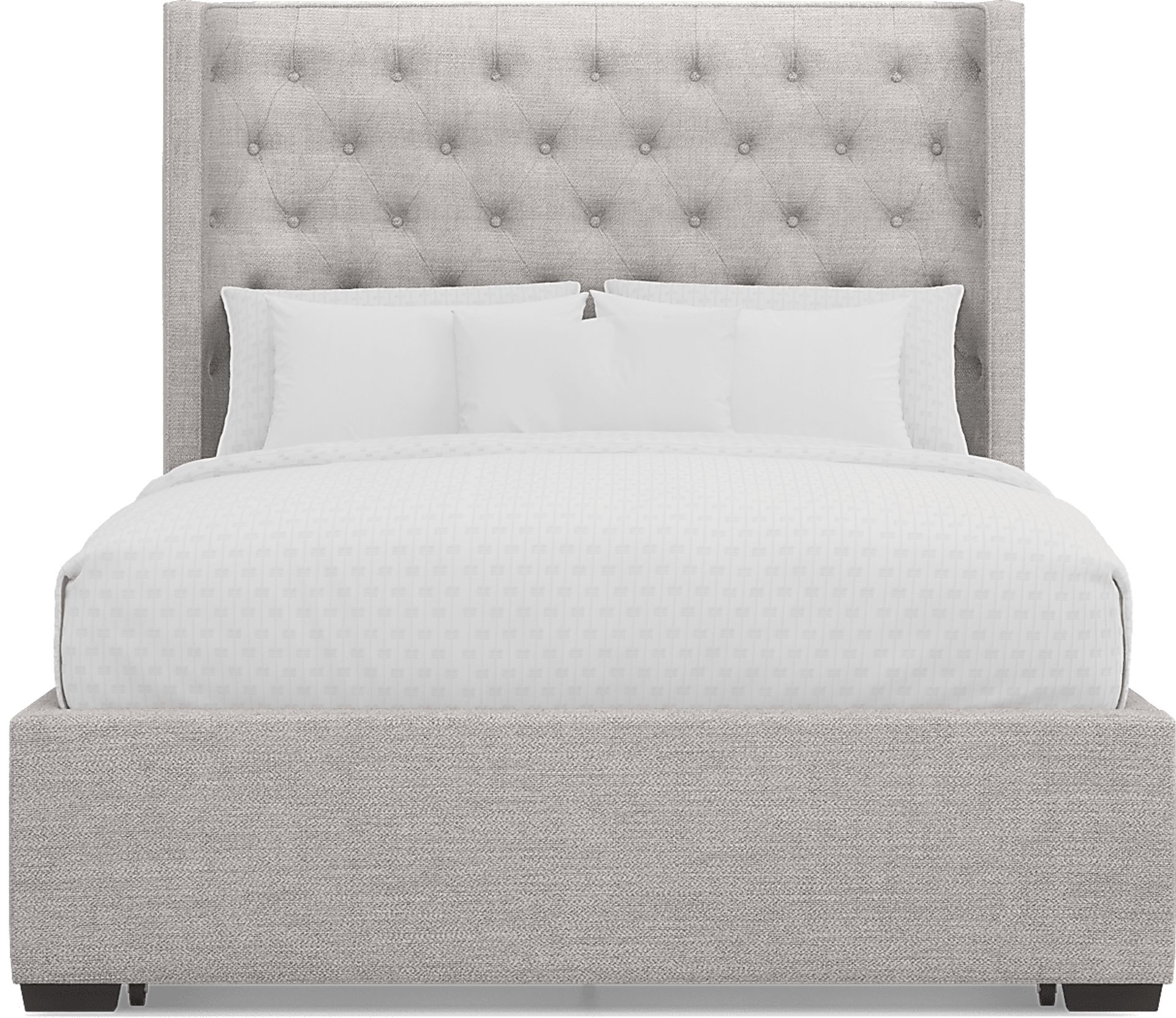 Harlow Hill Light Gray 3 Pc King Upholstered Storage Bed - Image 3