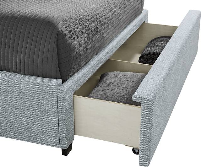 Harlow Hill Seafoam 3 Pc King Upholstered Storage Bed - Thumbnail - Image 4
