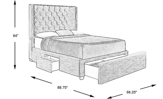 Dimension Image. Please refer to the Dimension Tab on this page for dimension details.