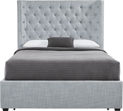 Harlow Hill Seafoam 3 Pc Queen Upholstered Storage Bed