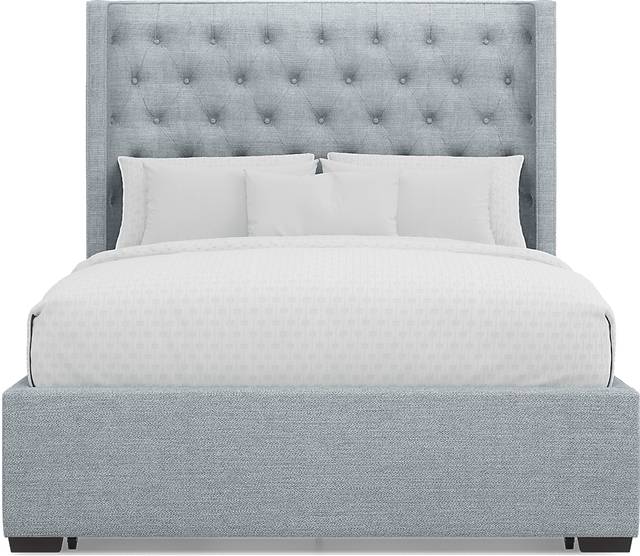 Harlow Hill Seafoam 3 Pc Queen Upholstered Storage Bed - Thumbnail - Image 2