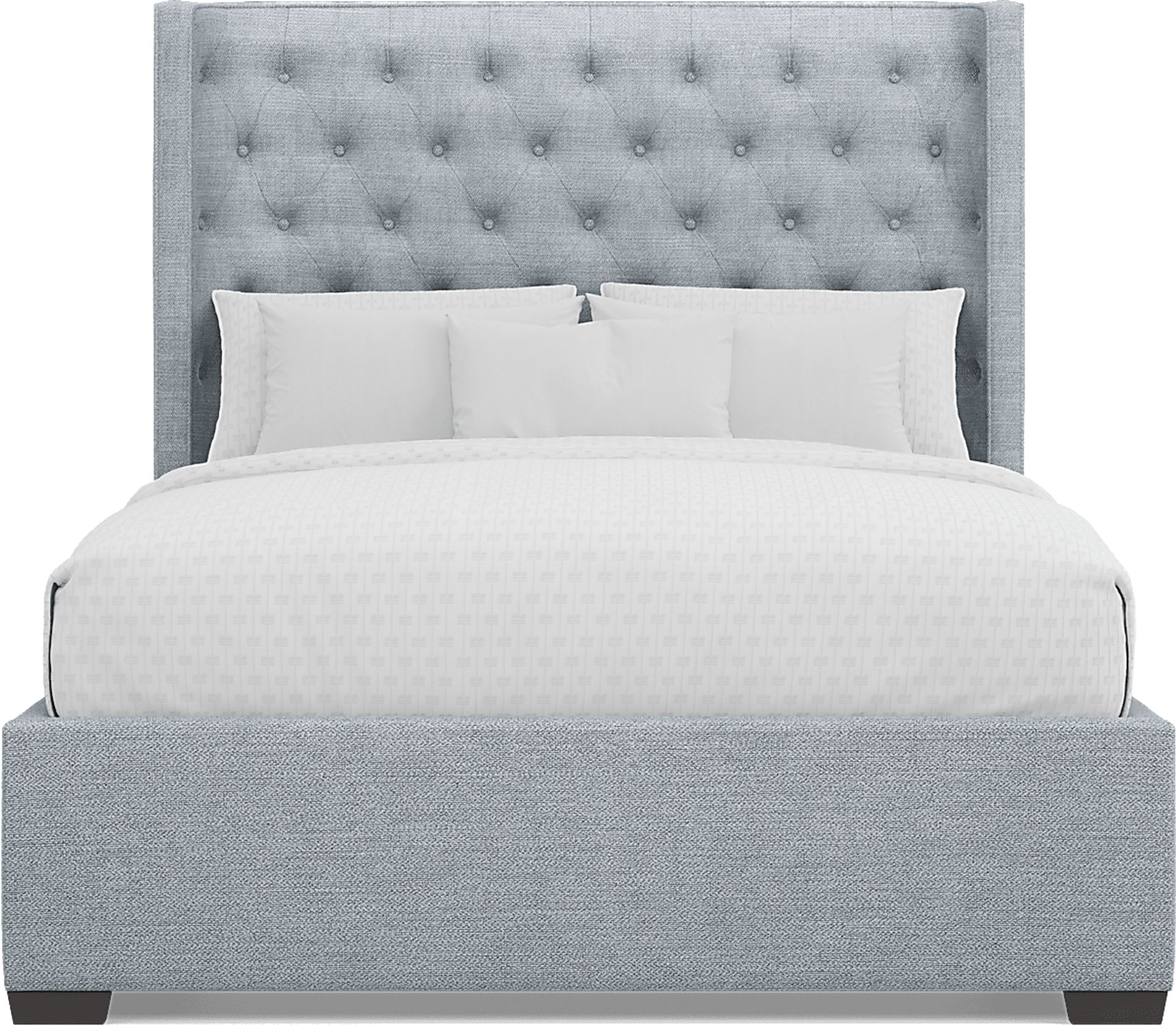 Harlow Hill Seafoam 3 Pc Queen Upholstered Bed - Image 2