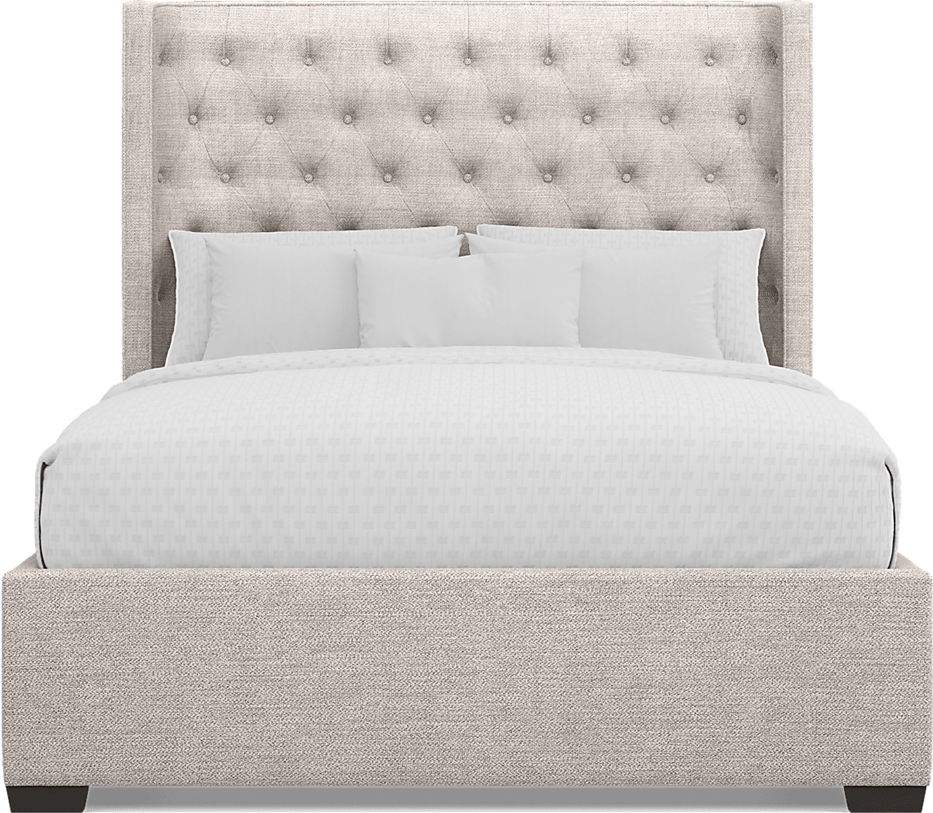 Harlow Hill Taupe 3 Pc King Upholstered Bed - Image 3