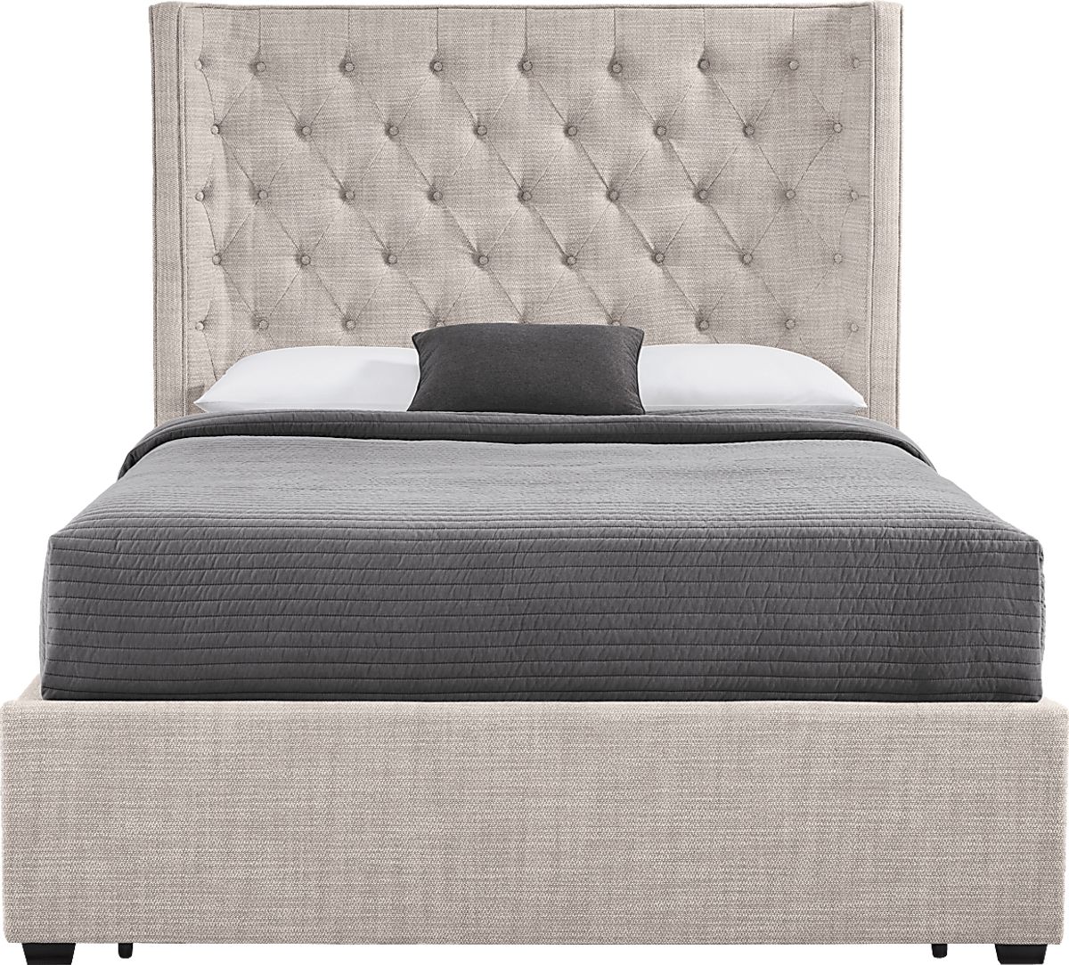 Harlow Hill Taupe Beige 3 Pc Queen Storage Bed | Rooms to Go