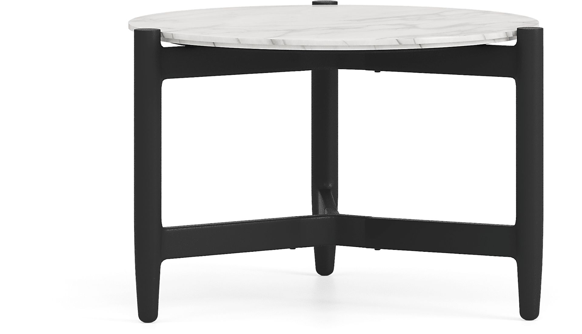 Harlowe Black 5 Pc Outdoor Seating Set with White Cushions - Image 8