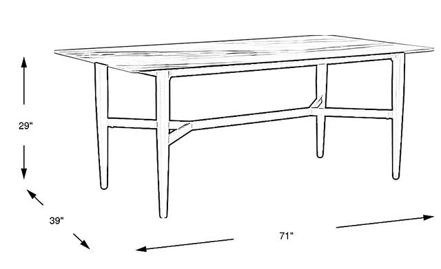Dimension Image. Please refer to the Dimension Tab on this page for dimension details.