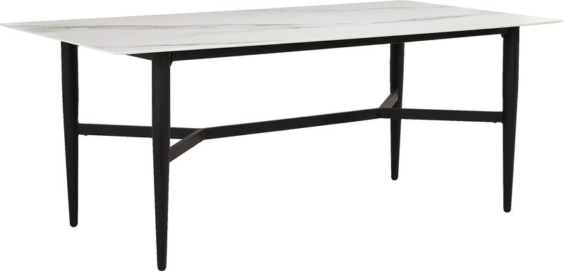Harlowe Black Rectangle Outdoor Dining Table