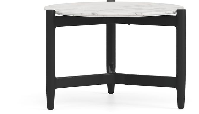 Harlowe Black Small Nesting Outdoor Cocktail Table
