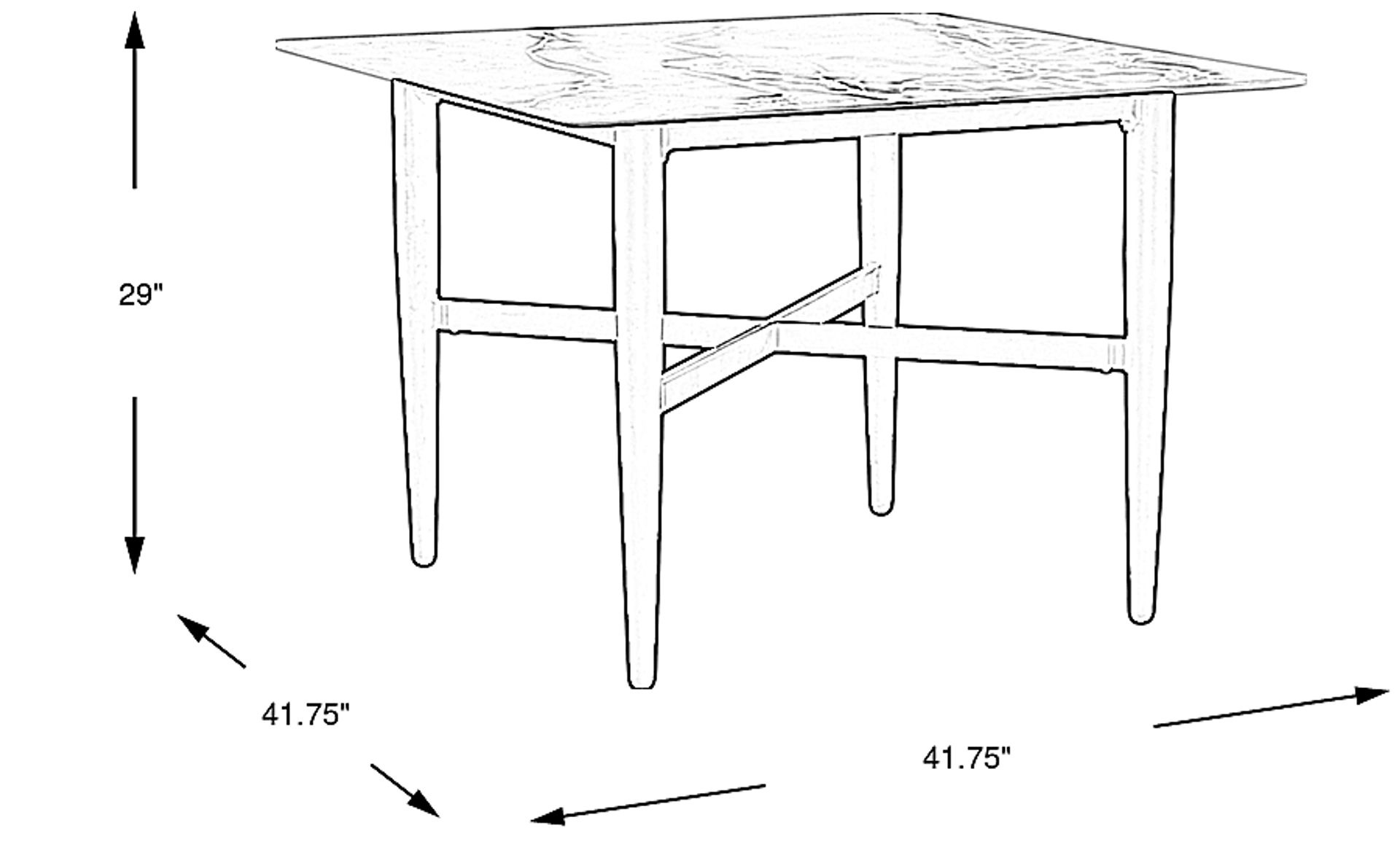 Dimension Image. Please refer to the Dimension Tab on this page for dimension details.
