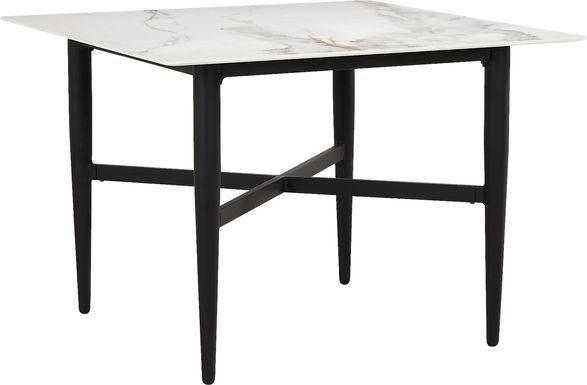 Harlowe Black Square Outdoor Dining Table