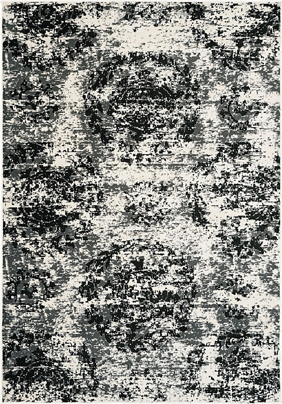 Harlowens Black Rug | Rooms to Go