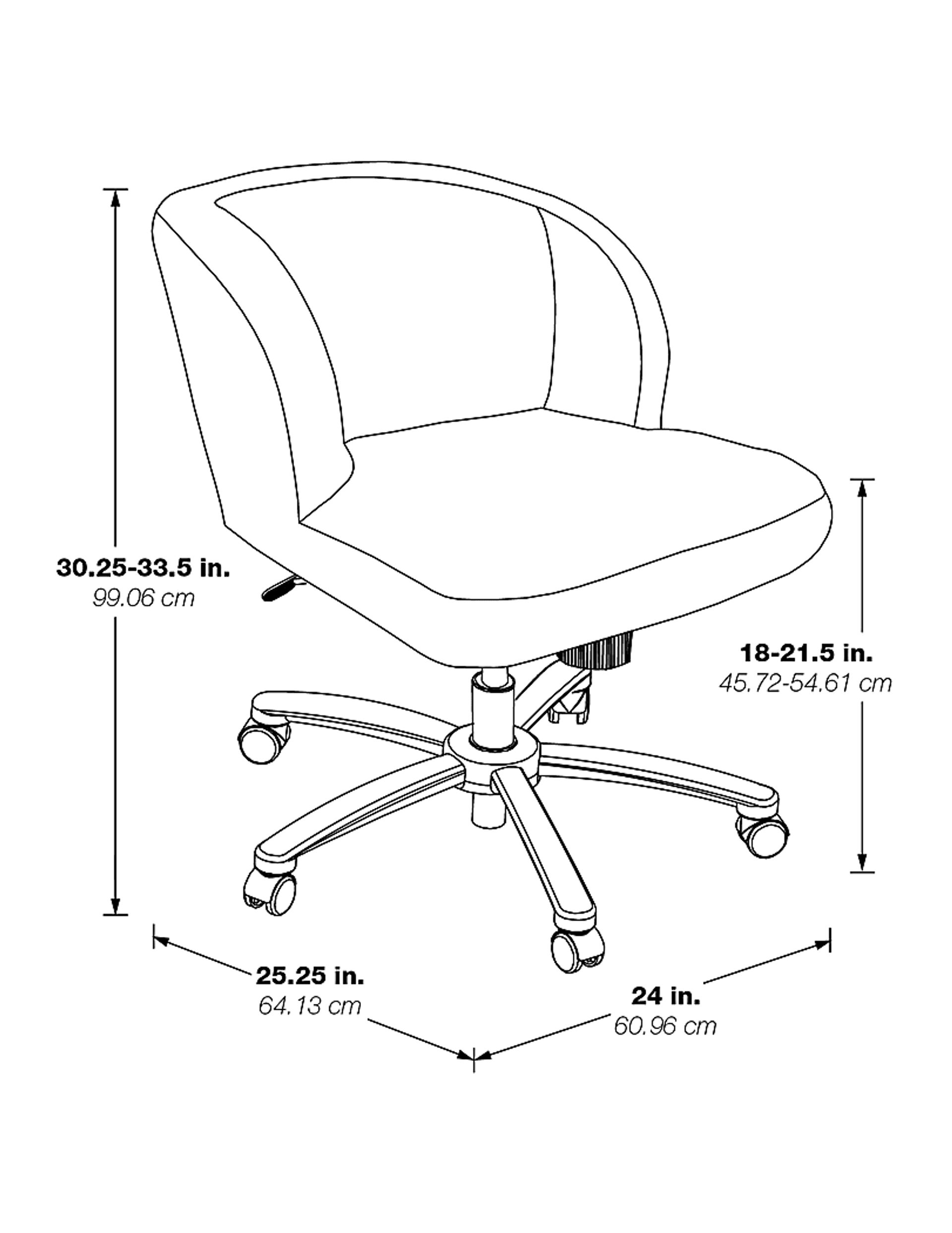 Harmeona Off-White Office Chair - Image 5