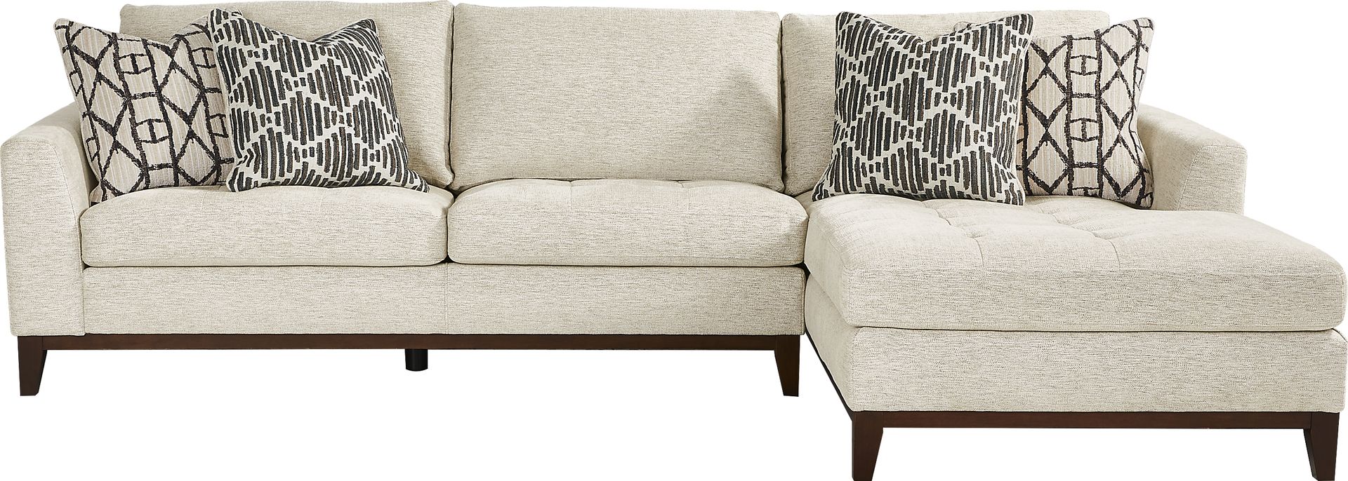 Harmon Beige 2 Pc Sectional - Image 1