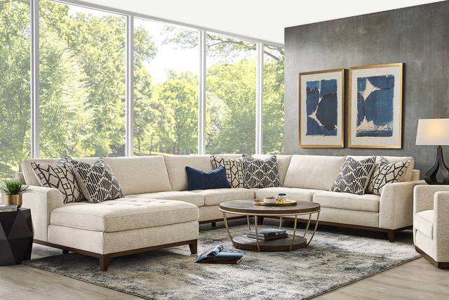 Harmon Beige 3 Pc Sectional - Thumbnail - Image 2