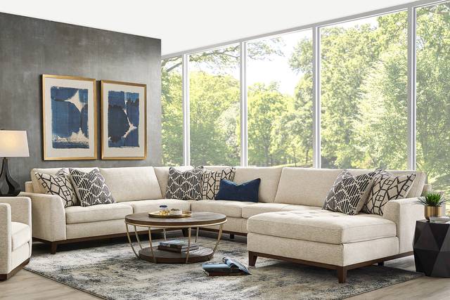 Harmon Beige 3 Pc Sectional - Thumbnail - Image 2