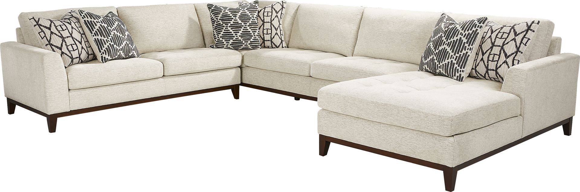 Harmon Beige 3 Pc Sectional - Image 1