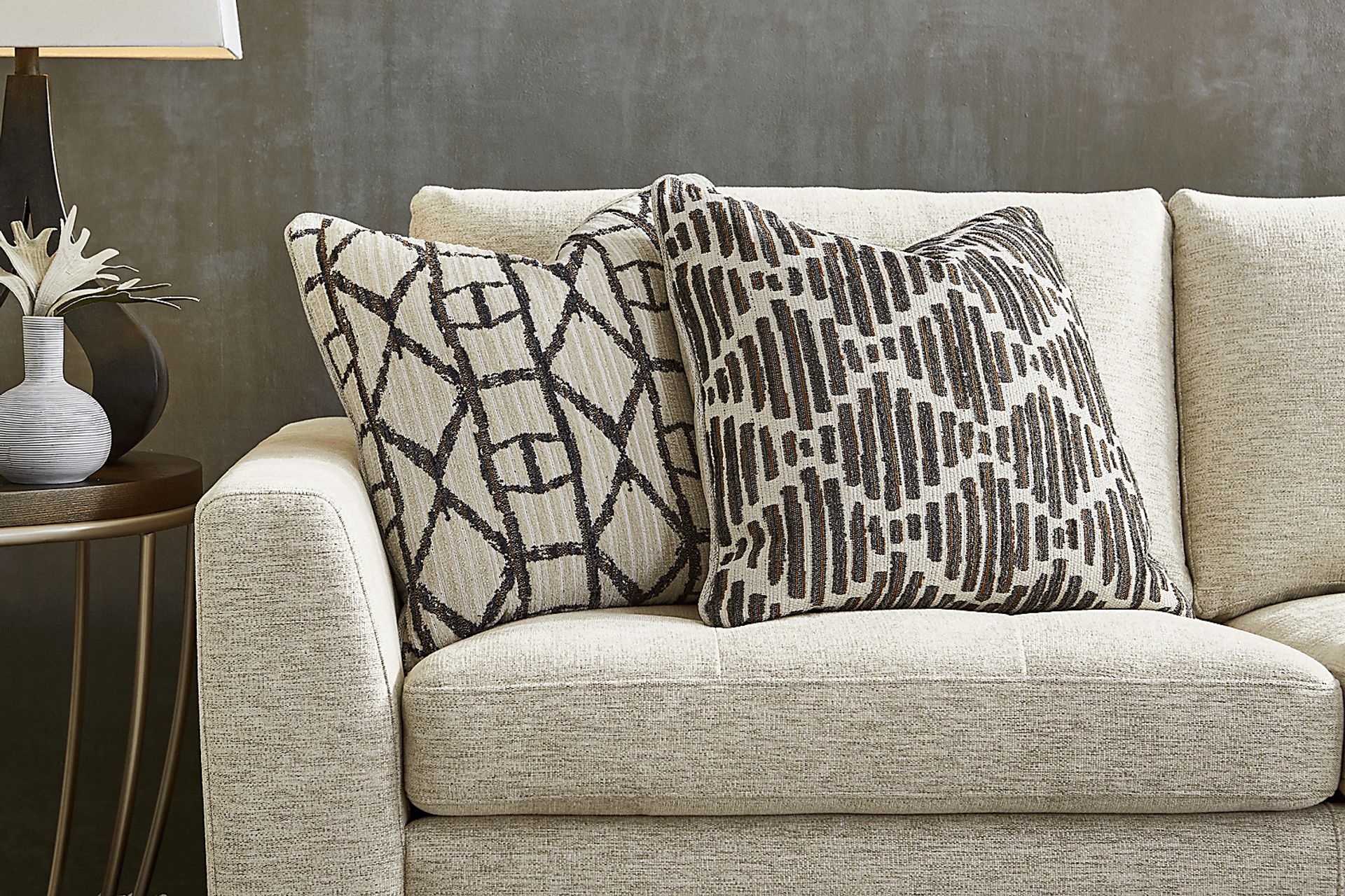 Harmon Beige 3 Pc Sectional - Image 3