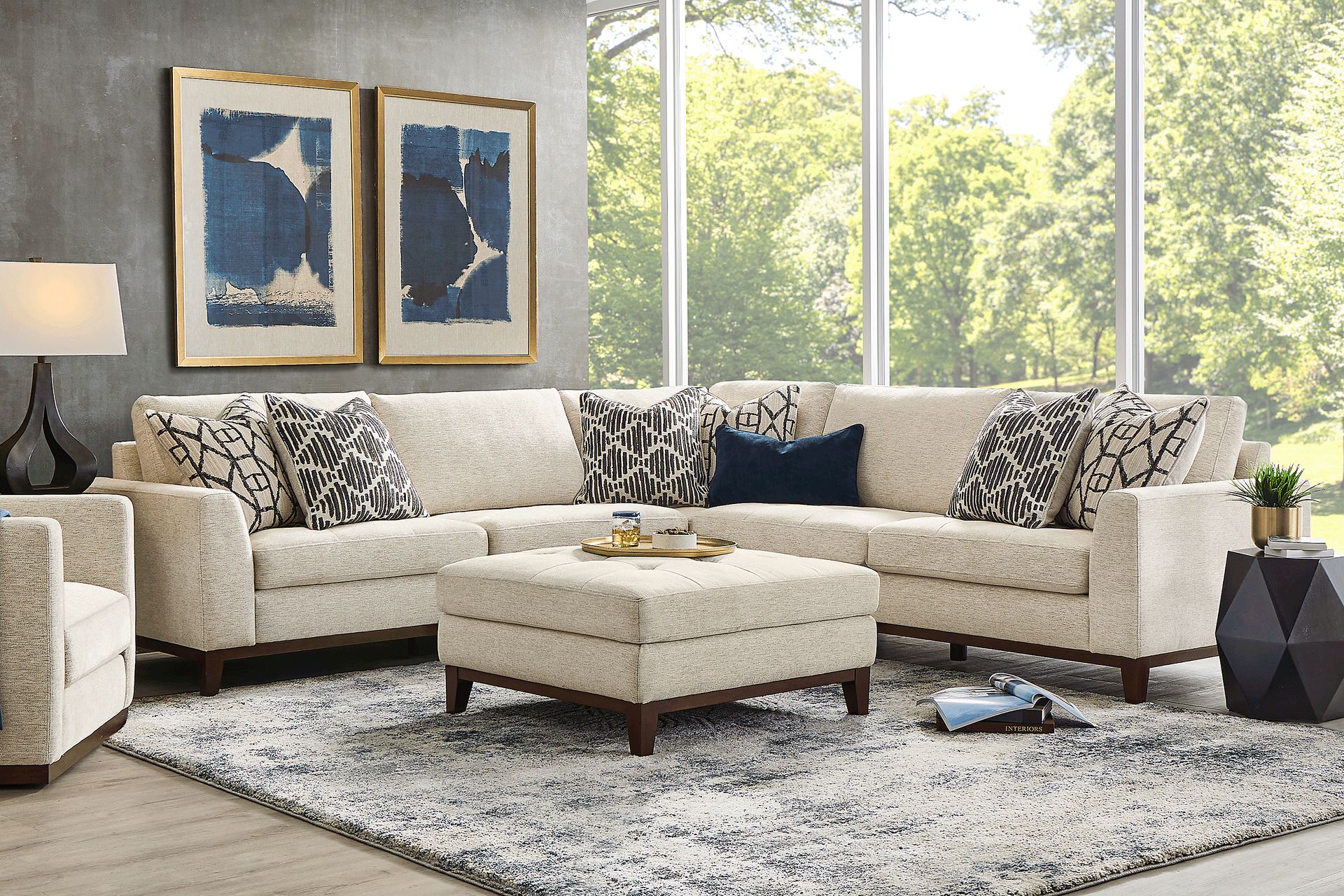 Harmon Beige 3 Pc Sectional - Image 2