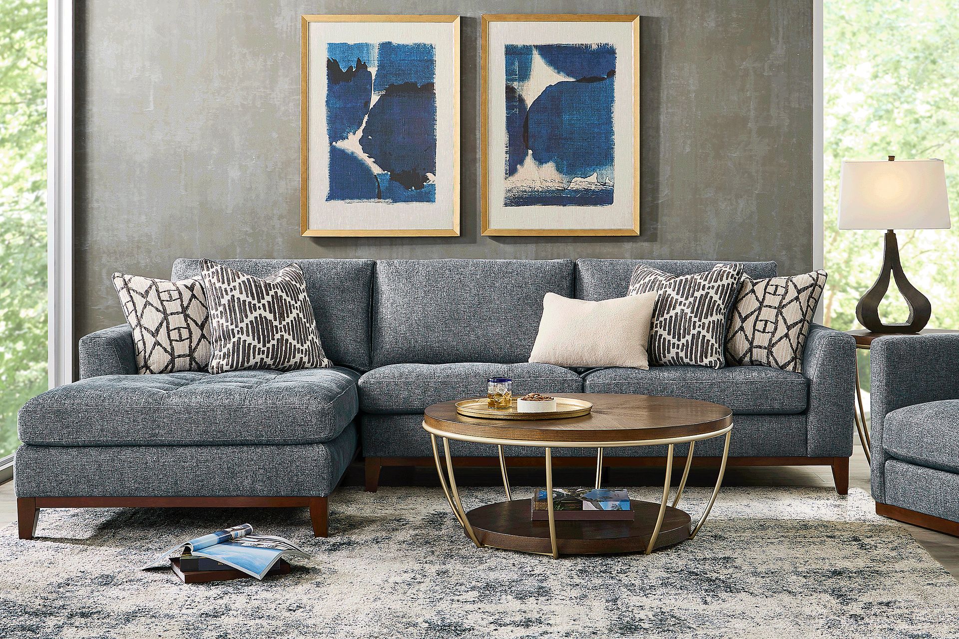 Harmon Indigo 2 Pc Sectional - Image 2