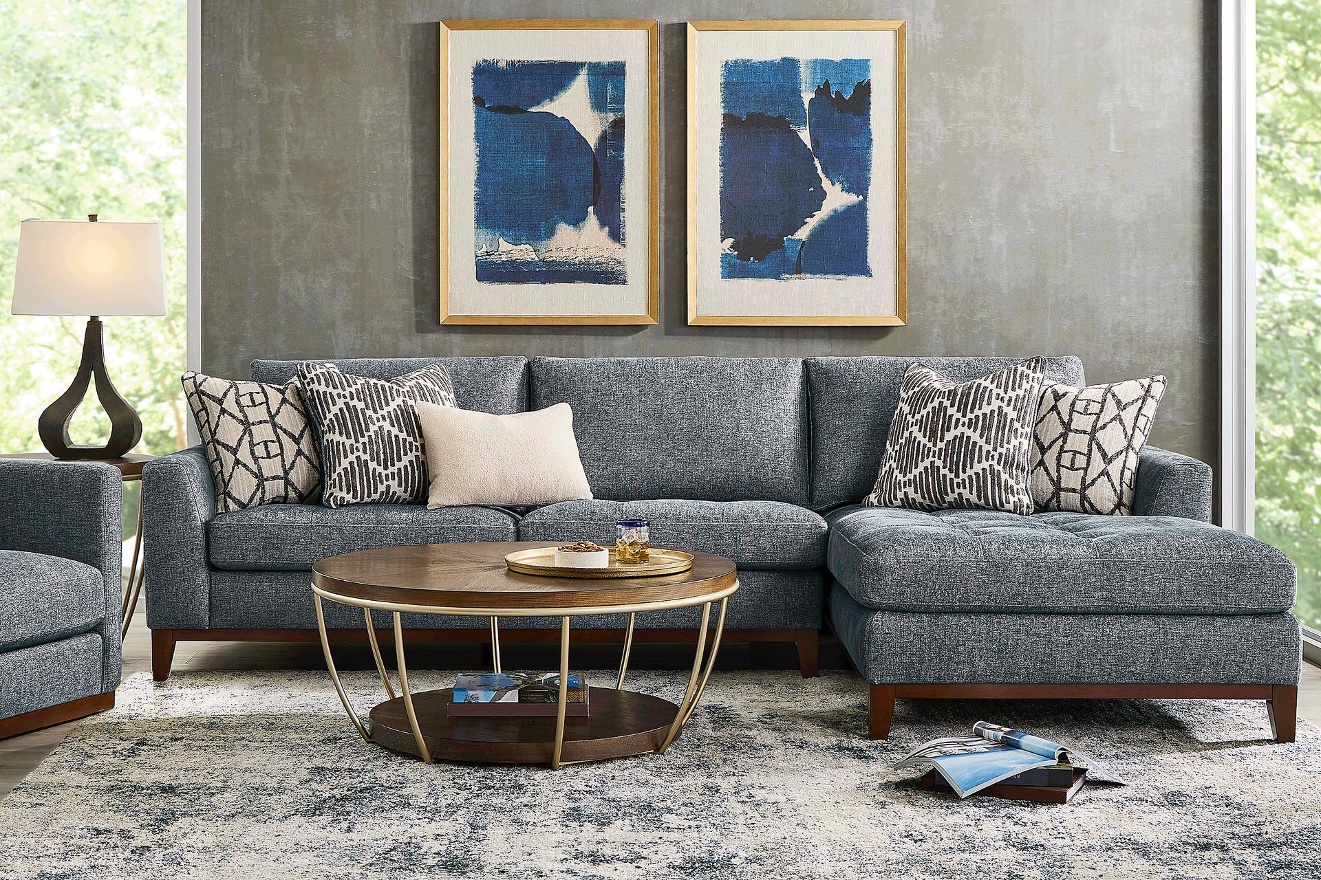 Harmon Indigo 2 Pc Sectional - Image 2