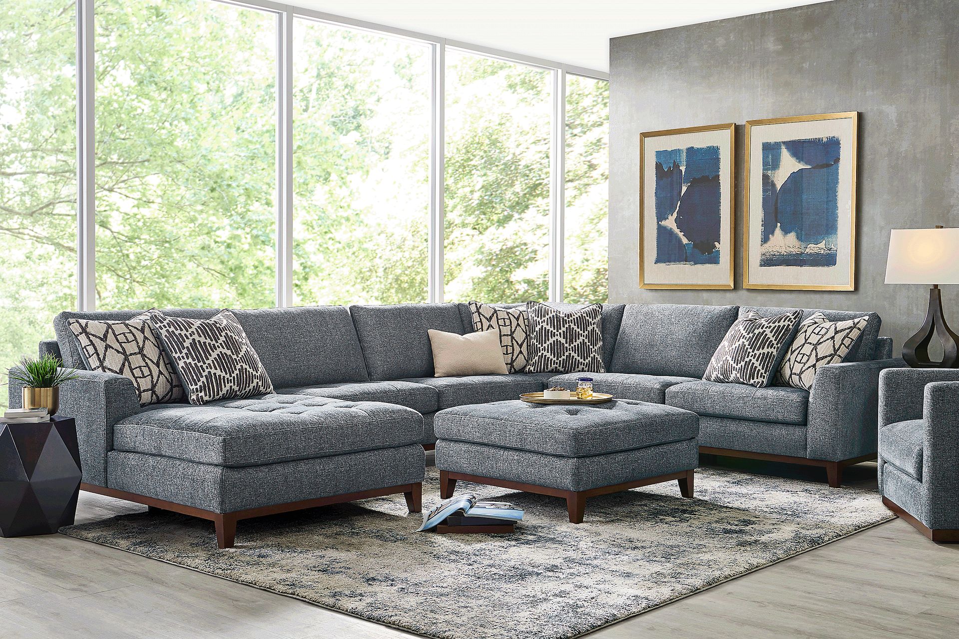 Harmon Indigo 3 Pc Sectional - Image 2