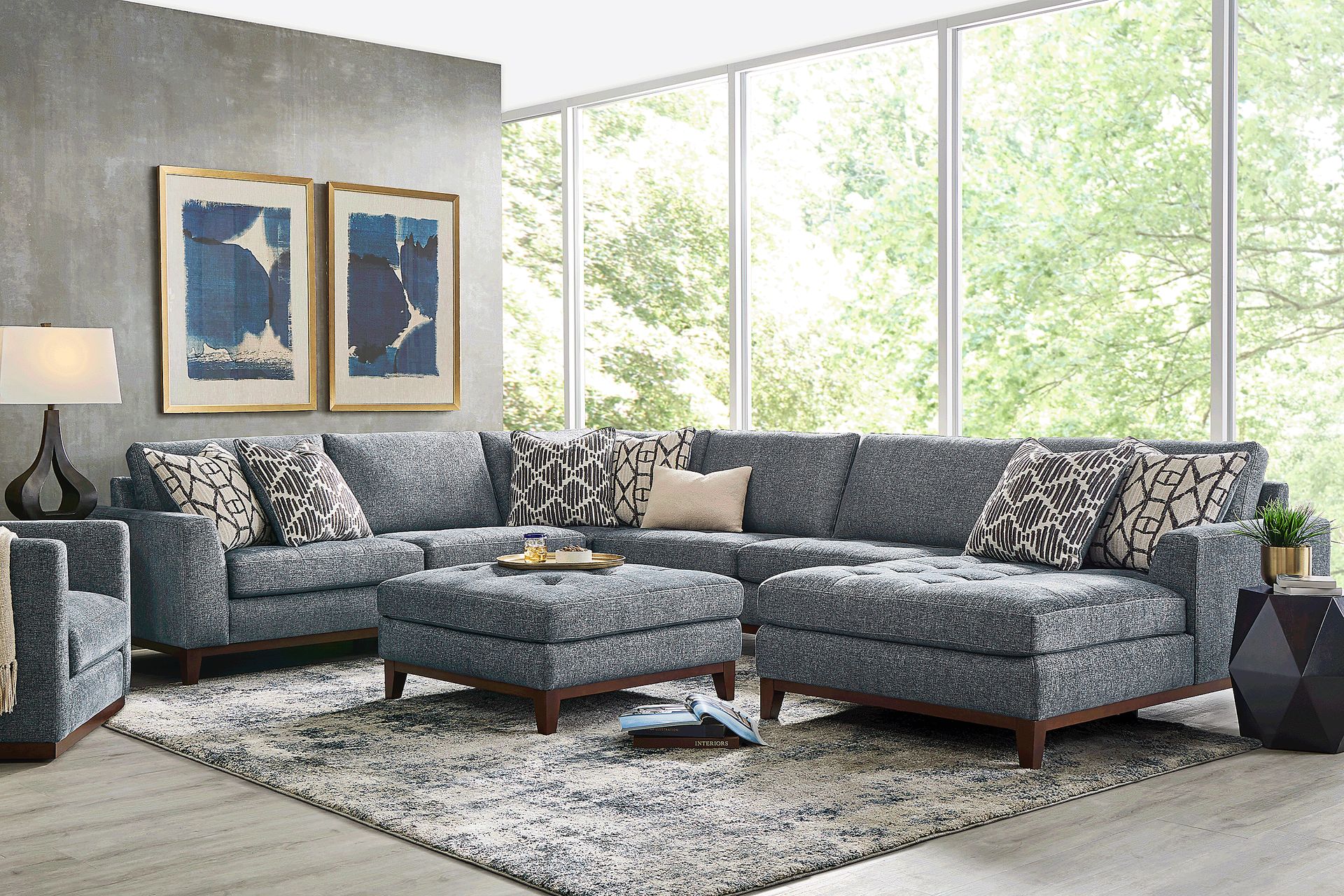Harmon Indigo 3 Pc Sectional - Image 2