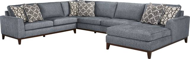 Harmon Indigo 3 Pc Sectional - Thumbnail - Image 1