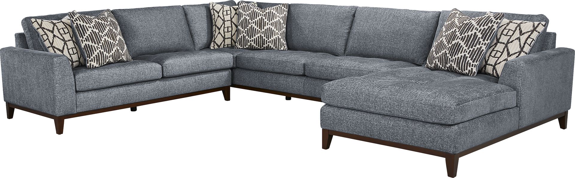 Harmon Indigo 3 Pc Sectional - Image 1