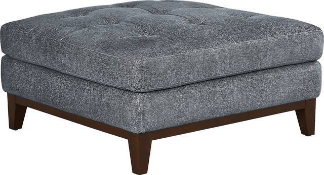 Harmon Indigo Cocktail Ottoman - Thumbnail - Image 1