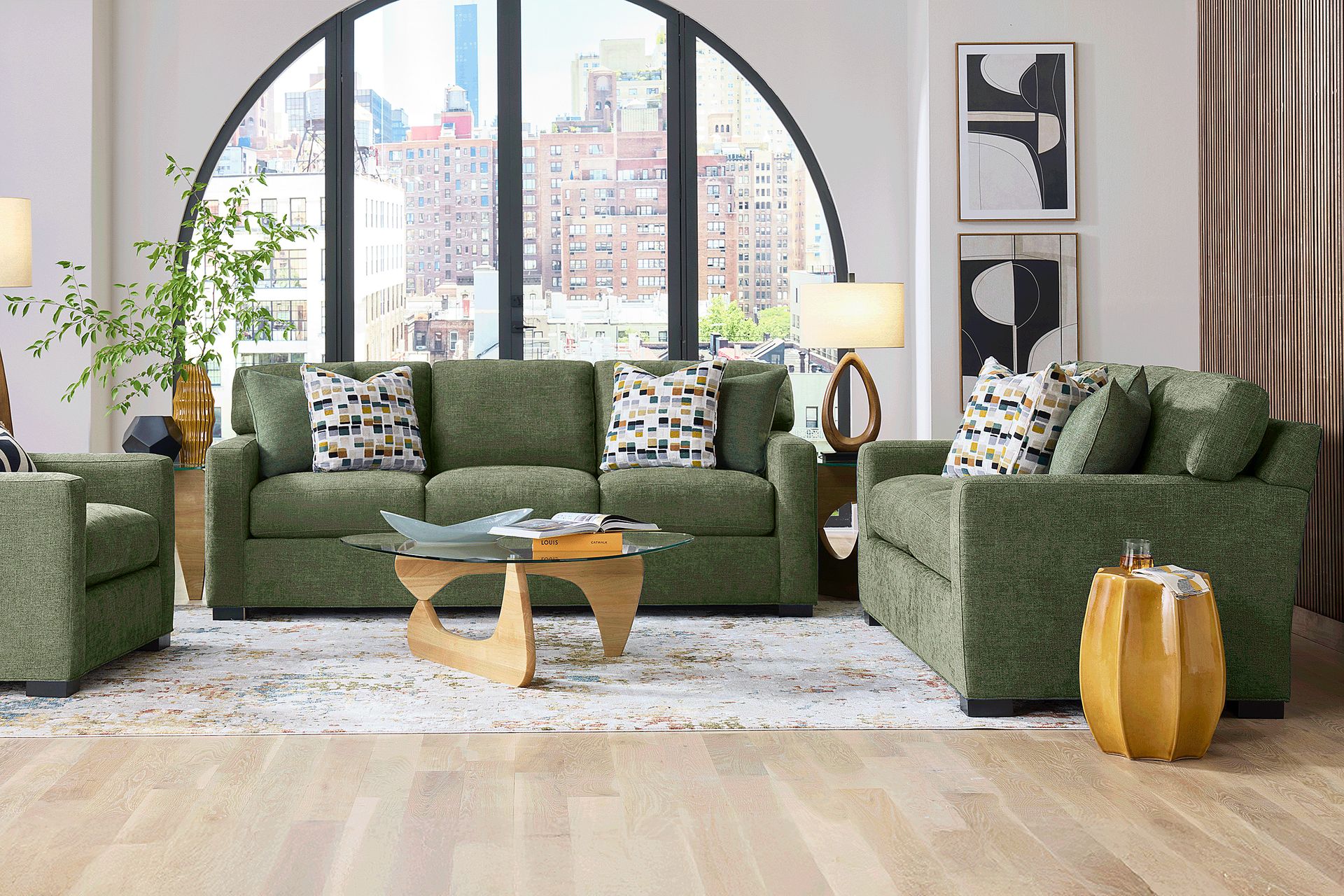 Harmonie Avocado 2 Pc Living Room - Image 1