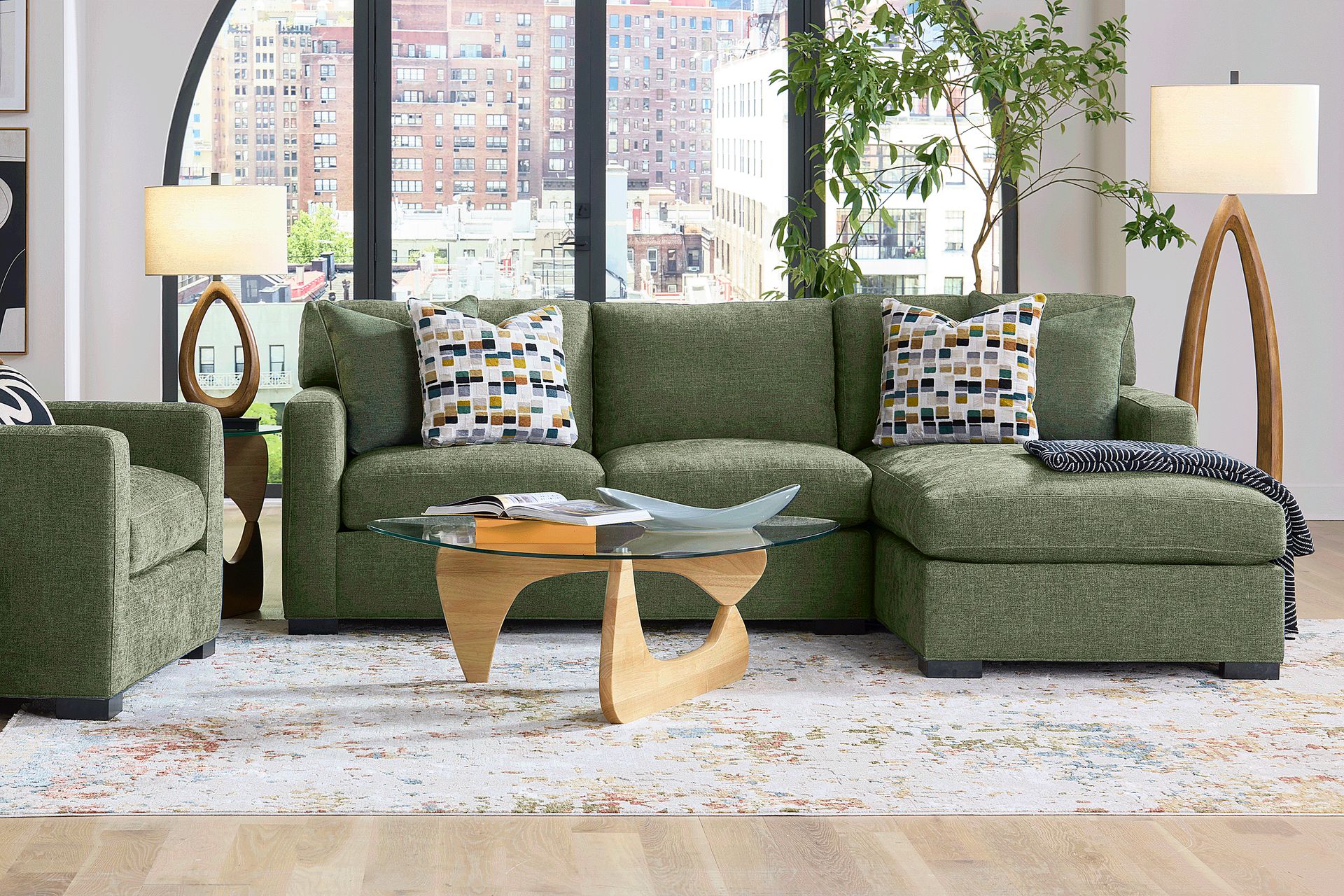Harmonie Avocado 2 Pc Sectional - Image 2