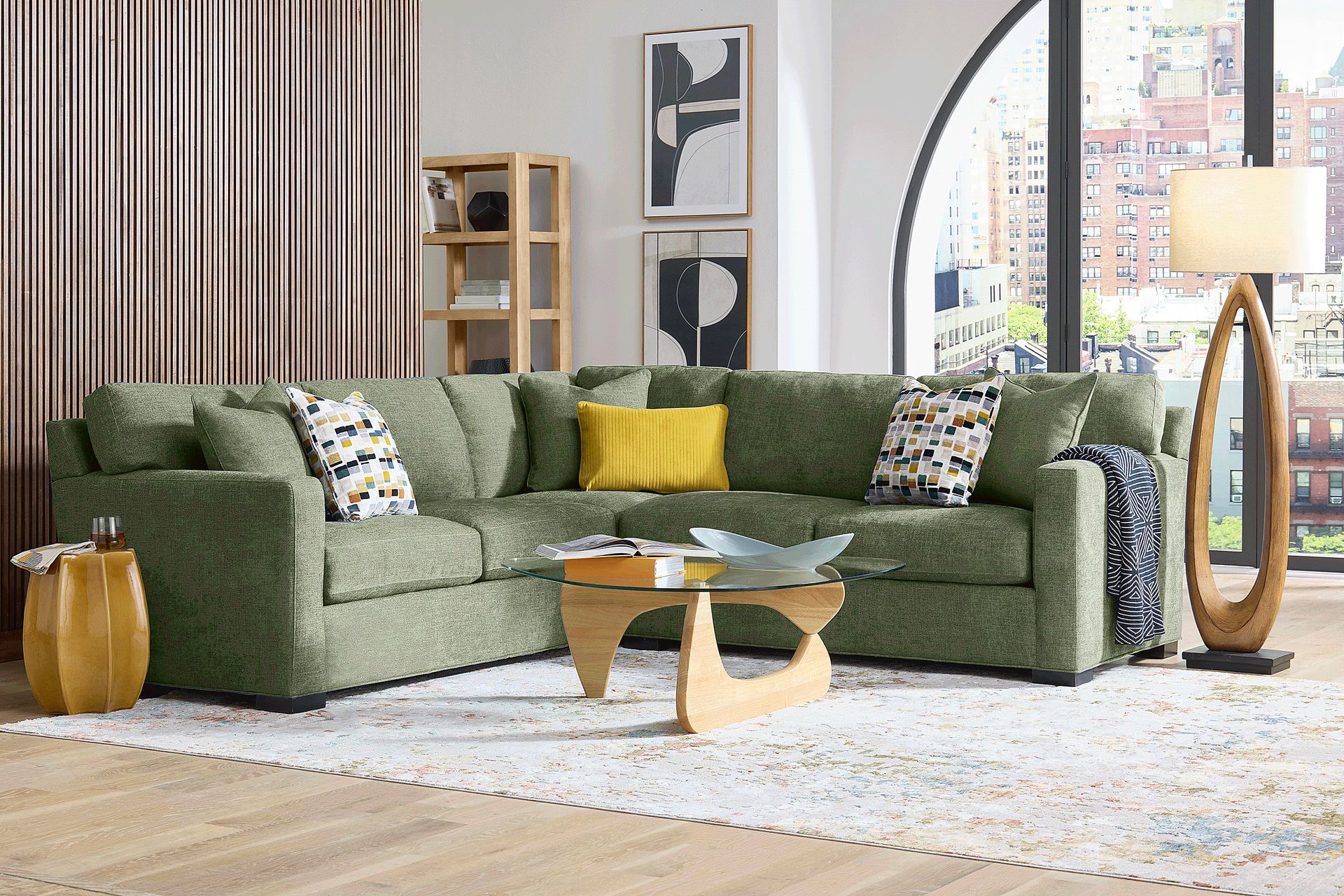 Harmonie Avocado 2 Pc Sectional - Image 1