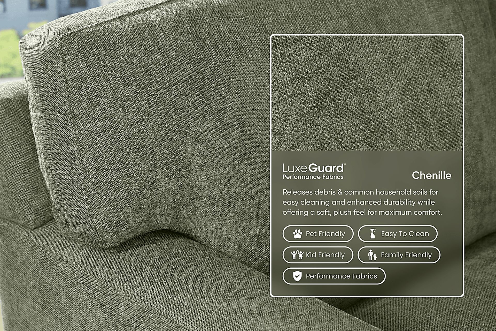 Harmonie Avocado 2 Pc Sectional - Image 3