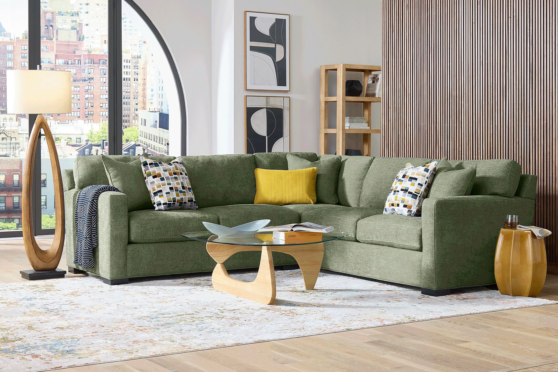 Harmonie Avocado 2 Pc Sectional - Image 1