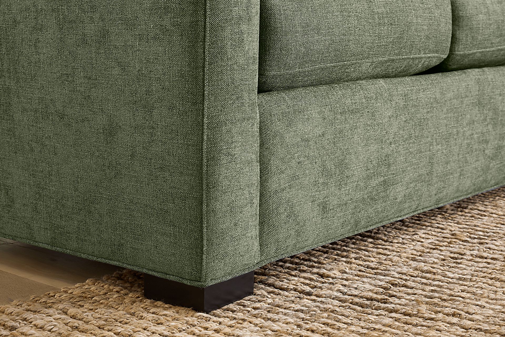Harmonie Avocado 3 Pc Gel Foam Sleeper Sectional - Image 6