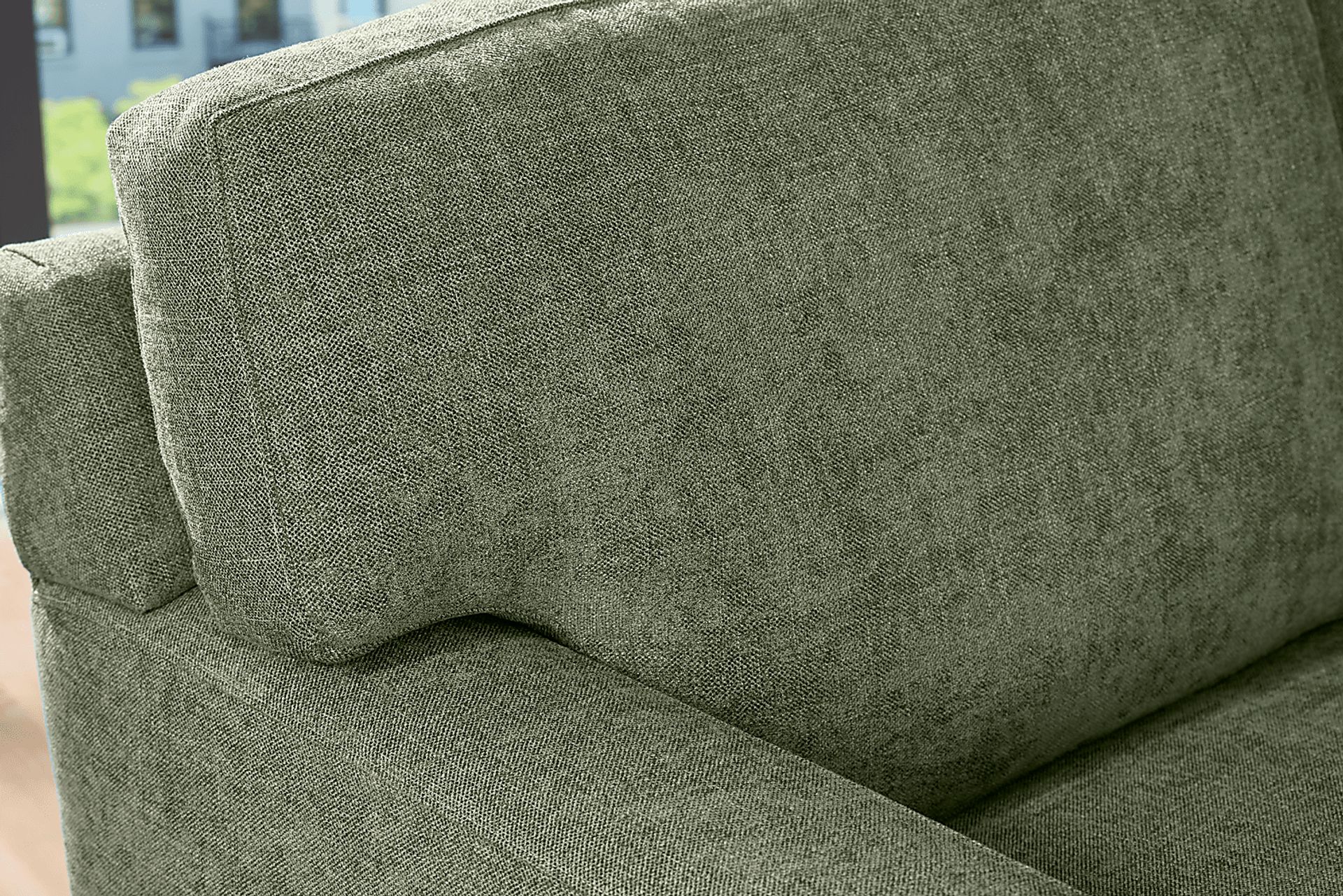 Harmonie Avocado 3 Pc Gel Foam Sleeper Sectional - Image 8