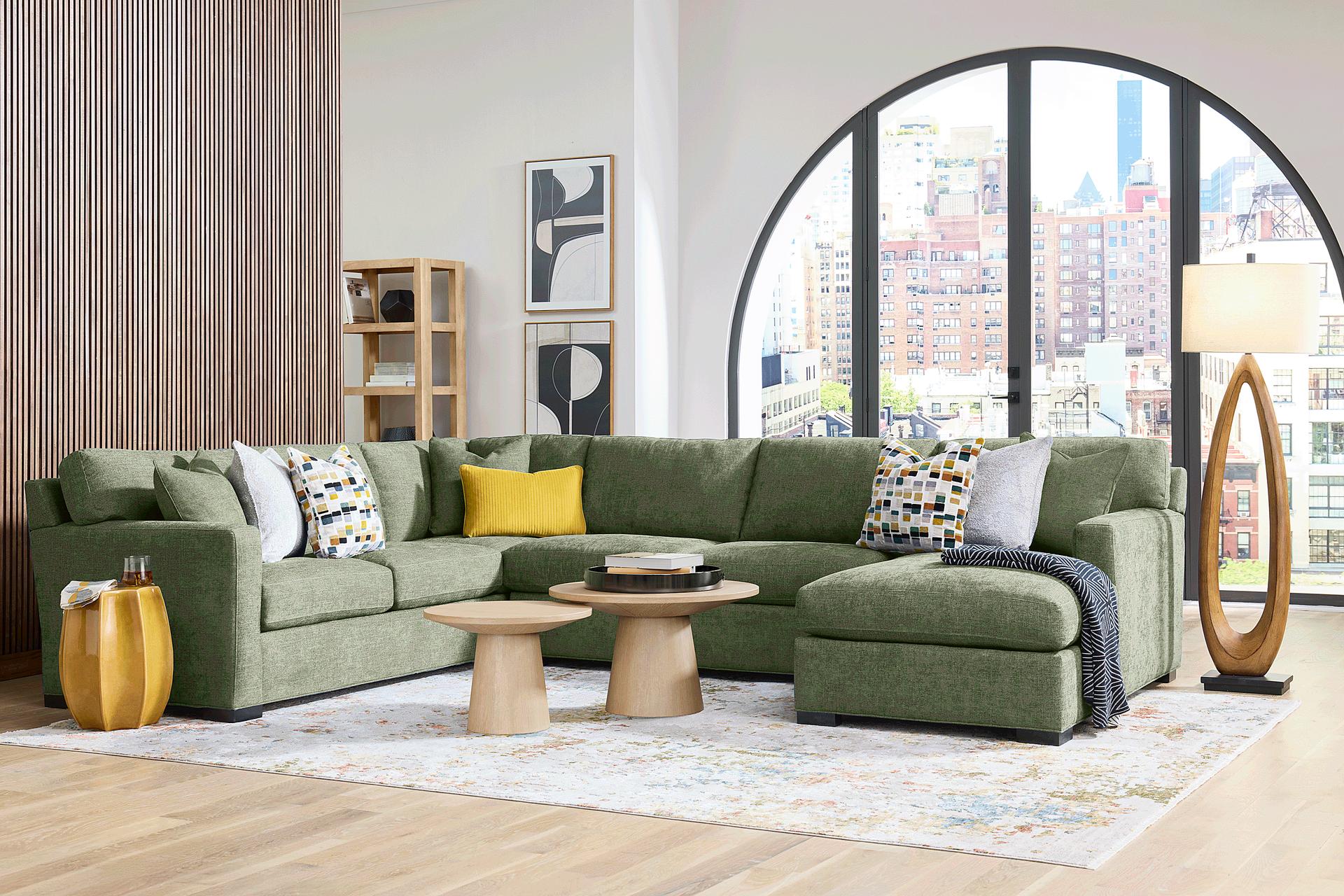 Harmonie Avocado 3 Pc Sectional
