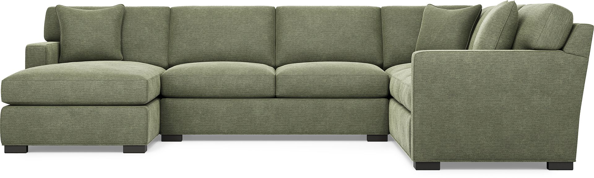 Harmonie Avocado 3 Pc Sleeper Sectional - Image 4