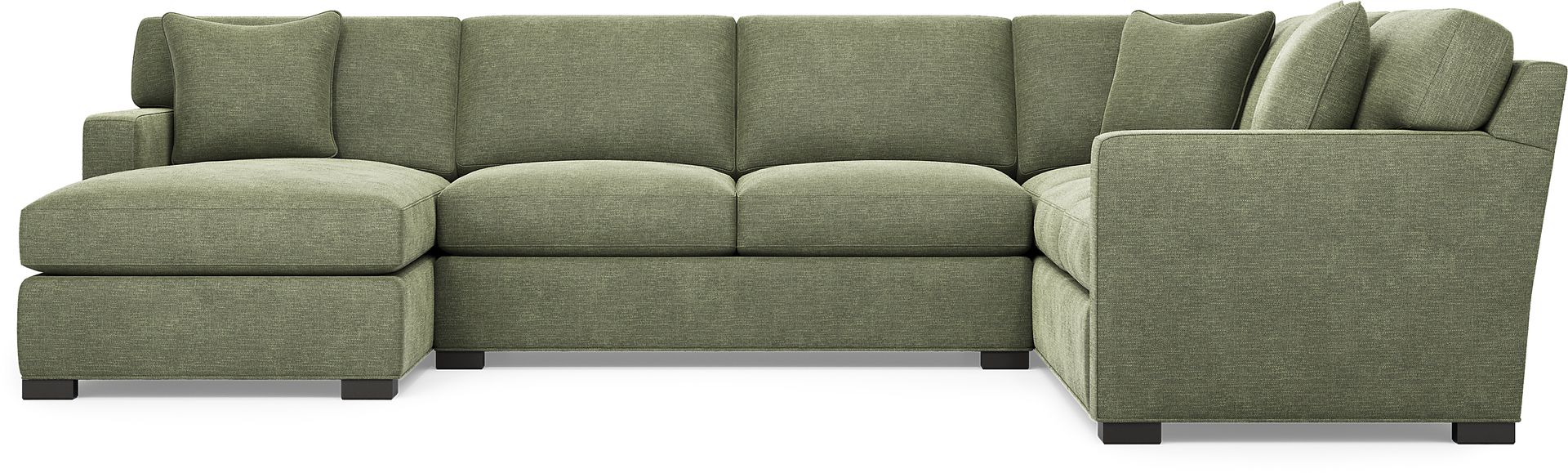 Harmonie Avocado 3 Pc Sleeper Sectional - Image 5