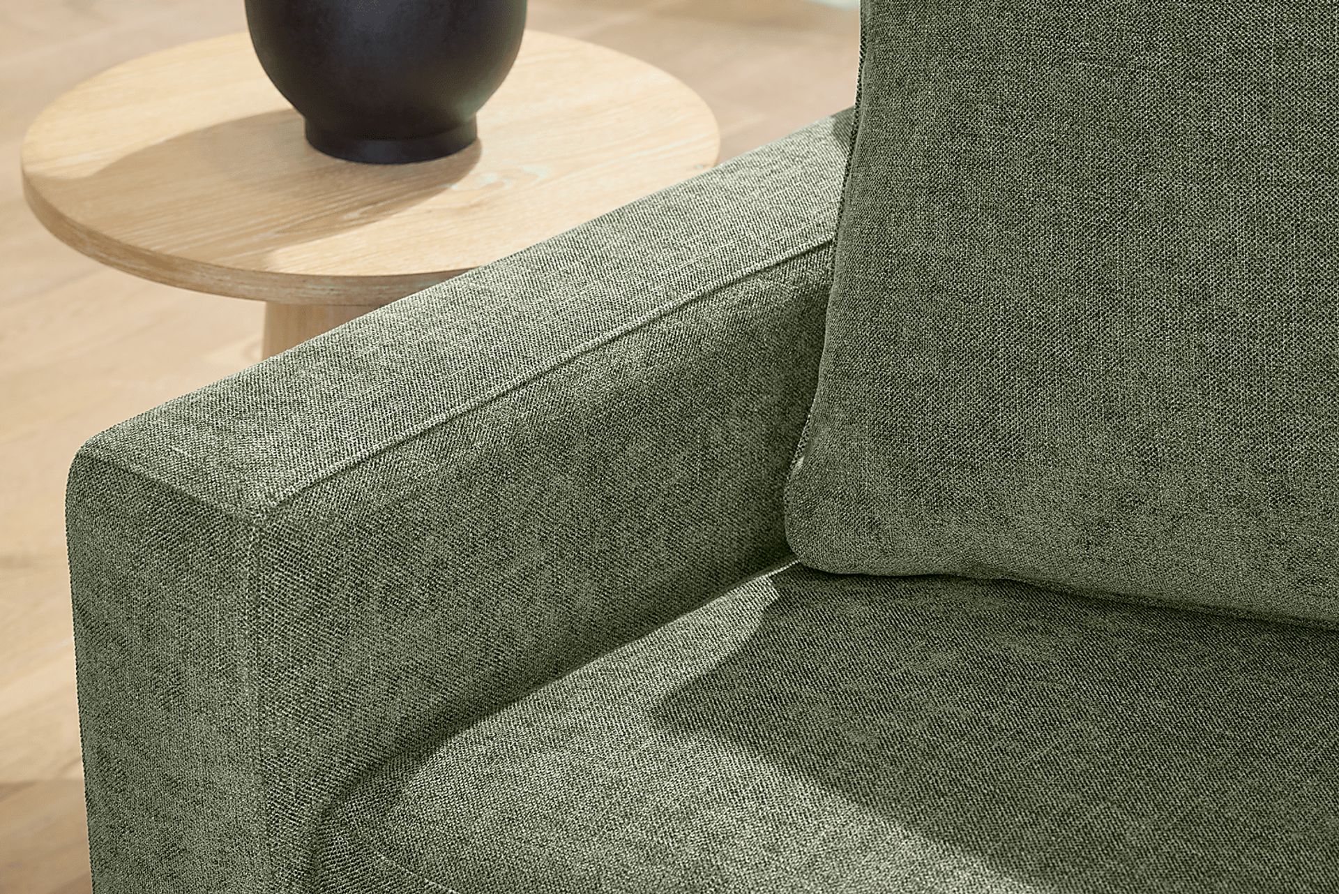 Harmonie Avocado 3 Pc Sleeper Sectional - Image 7