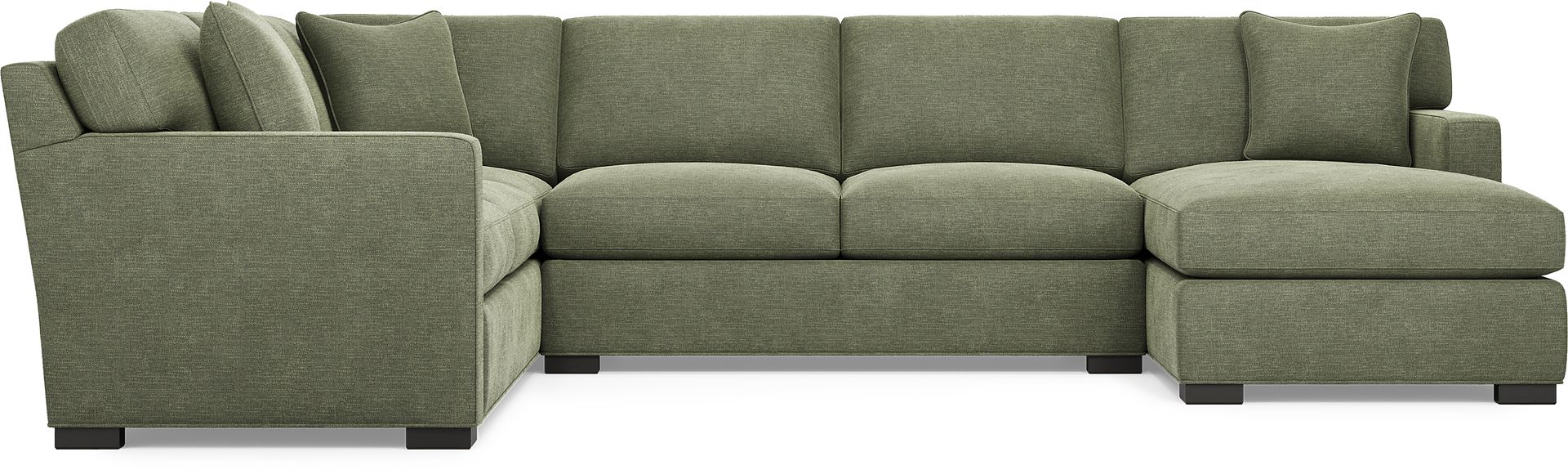 Harmonie Avocado 3 Pc Sleeper Sectional - Image 4