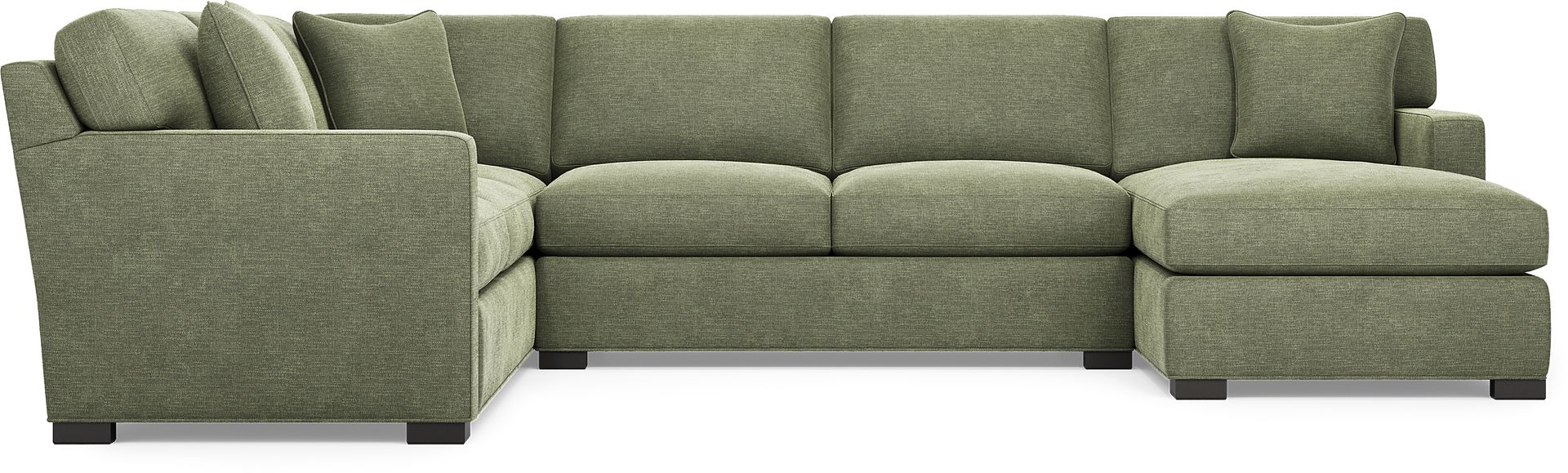 Harmonie Avocado 3 Pc Sleeper Sectional - Image 4
