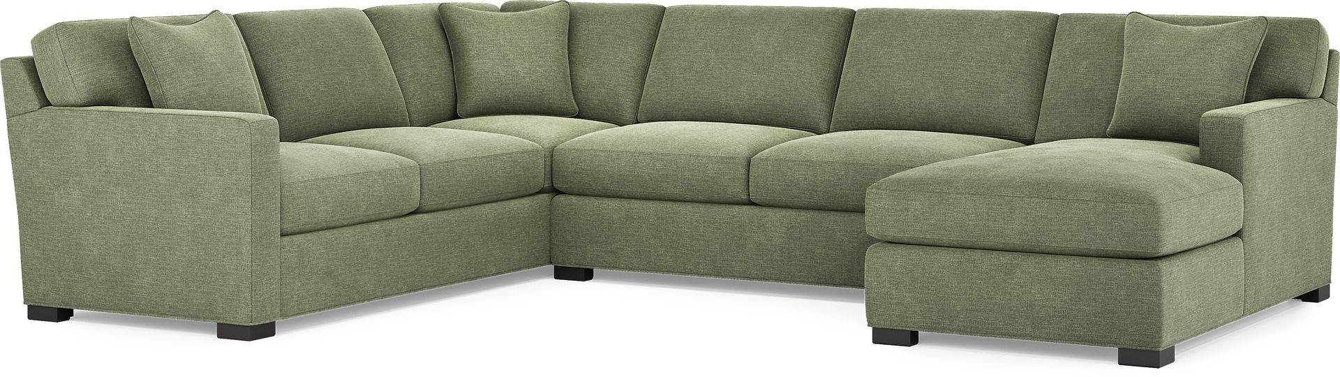 Harmonie Avocado 3 Pc Sleeper Sectional - Image 1
