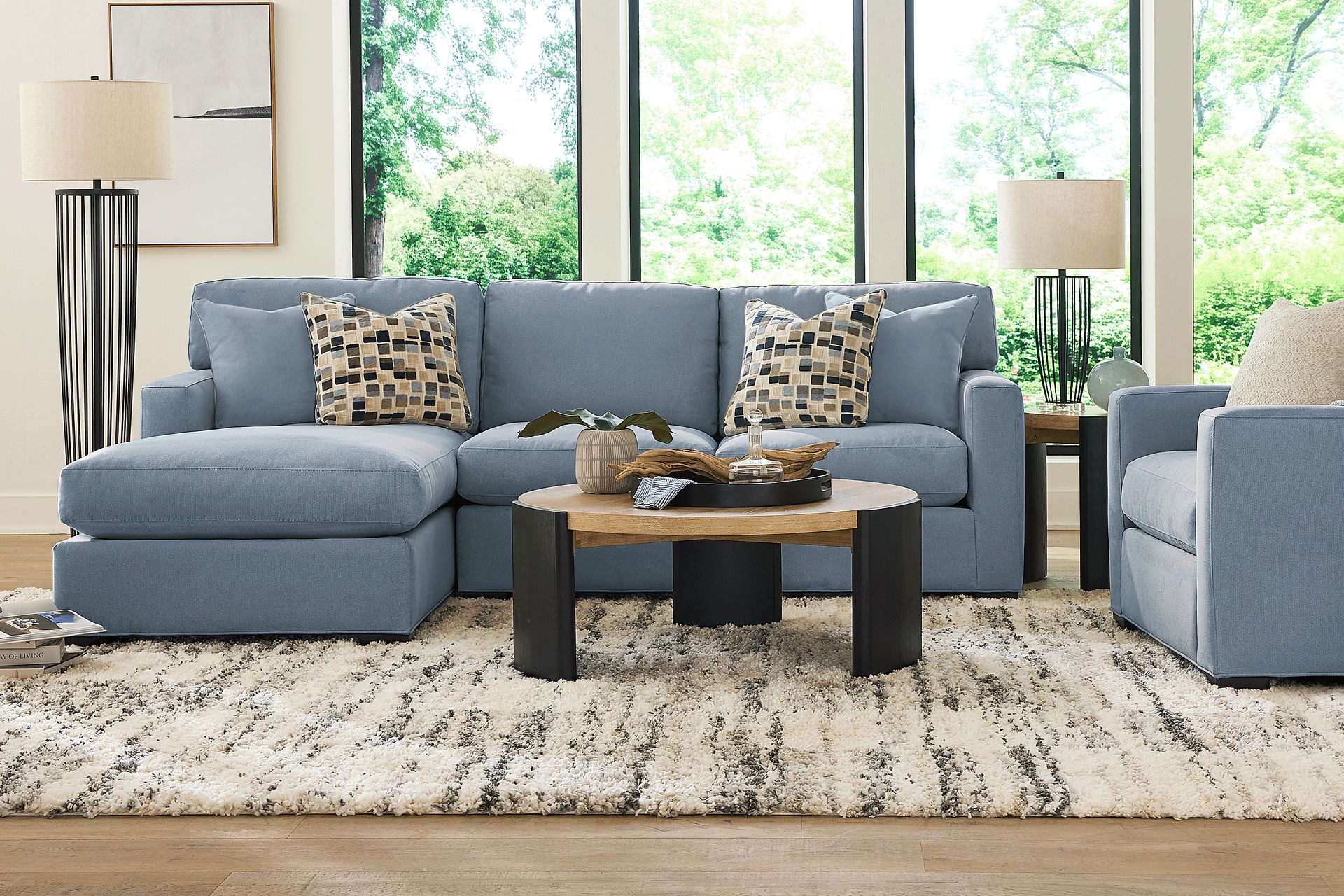 Harmonie Blue 2 Pc Sectional - Image 2