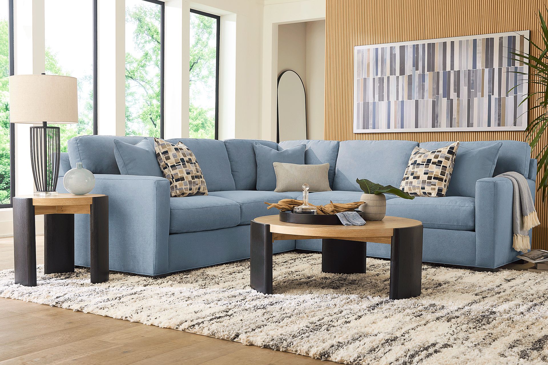 Harmonie Blue 2 Pc Sectional - Image 2
