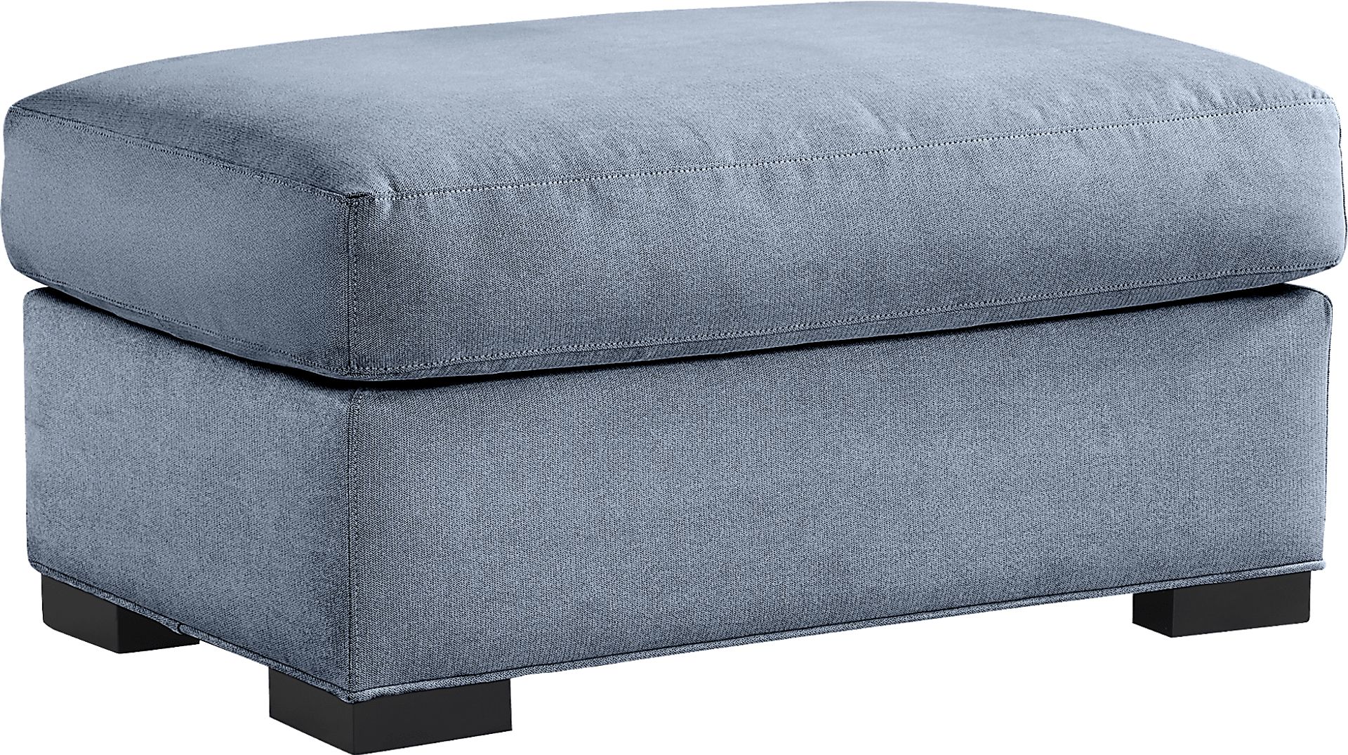 Harmonie Blue Ottoman - Image 1